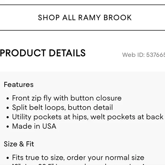 NWT Ramy Brook Marit Pant Sz 2 Ivory - Picture 15 of 15